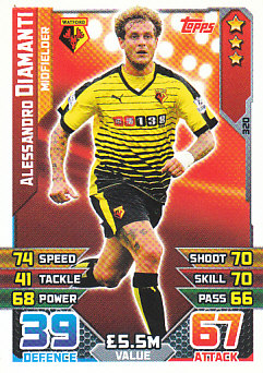 Alessandro Diamanti Watford 2015/16 Topps Match Attax #320